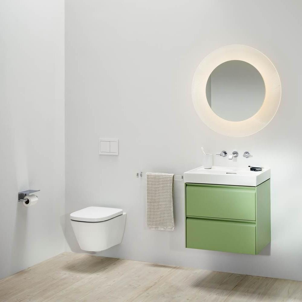 Laufen Wall Hung Toilet Laufen Meda Rimless Silent Flush Back to Wall Toilet with Soft Close Seat