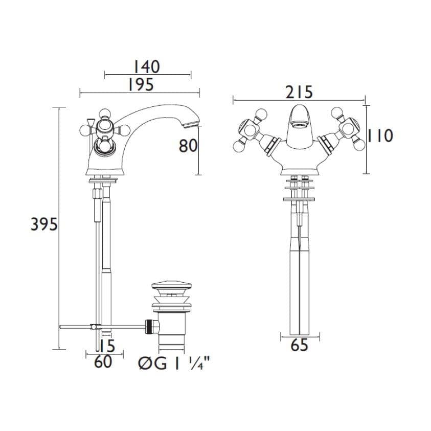 Heritage Mono Basin Tap Heritage Hartlebury Mono Basin Mixer Tap