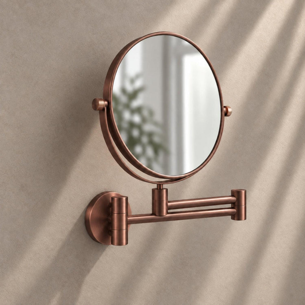 Smedbo Cosmetic and Shaving Mirror Smedbo Outline Round Extendable Magnified Mirror