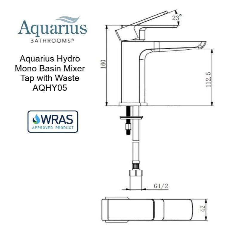 Aquarius Mono Basin Tap Aquarius Hydro Mono Basin Mixer Tap with Waste