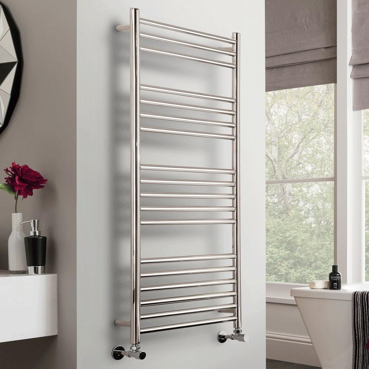 Vogue Ladder Rail Vogue Chube Straight Ladder Rail in Polished Stainless Steel