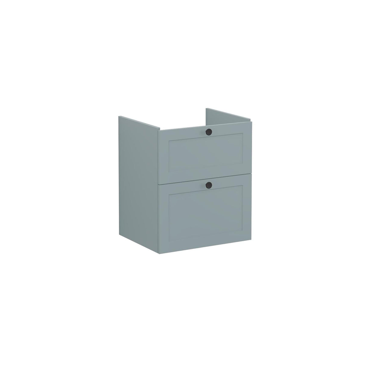 VitrA Wall Mounted Vanity Unit VitrA Root Classic Wall Mounted 2 Drawer 600mm Vanity Unit with One Tap Hole Basin