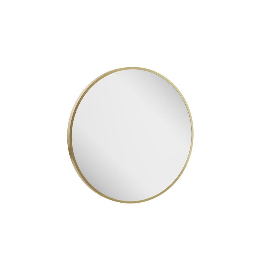 Crosswater Standard Mirror 600mm / Brushed Brass Crosswater Infinity Round Framed Mirror