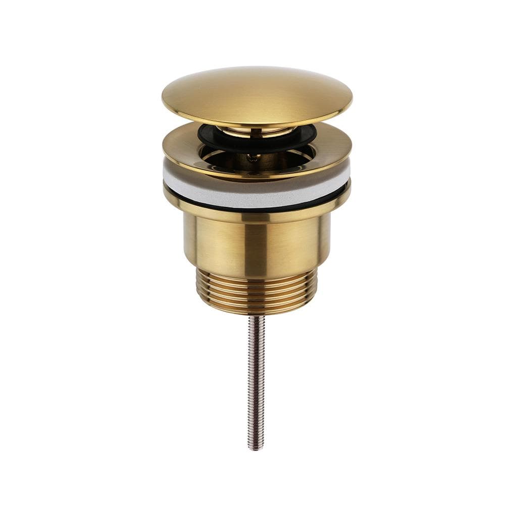 Imex Basin Waste Brushed Brass Imex Universal Basin Clicker Waste