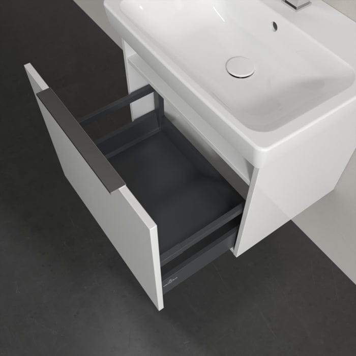 Villeroy & Boch Wall Mounted Vanity Unit Villeroy & Boch Architectura Wall Hung Vanity Unit 550mm One Drawer with Basin