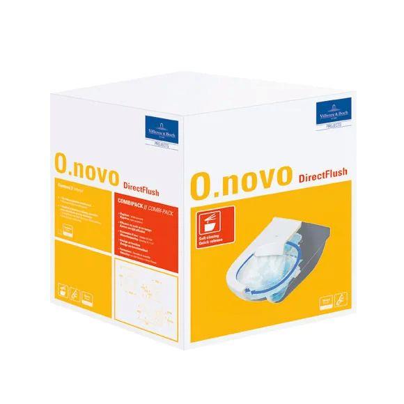 Villeroy & Boch O.Novo Wall Hung Rimless Toilet with Soft Close Seat