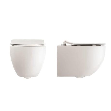 Crosswater Wall Hung Toilet Crosswater Glide II Wall Hung Rimless Toilet with Quick Release Soft Close Seat