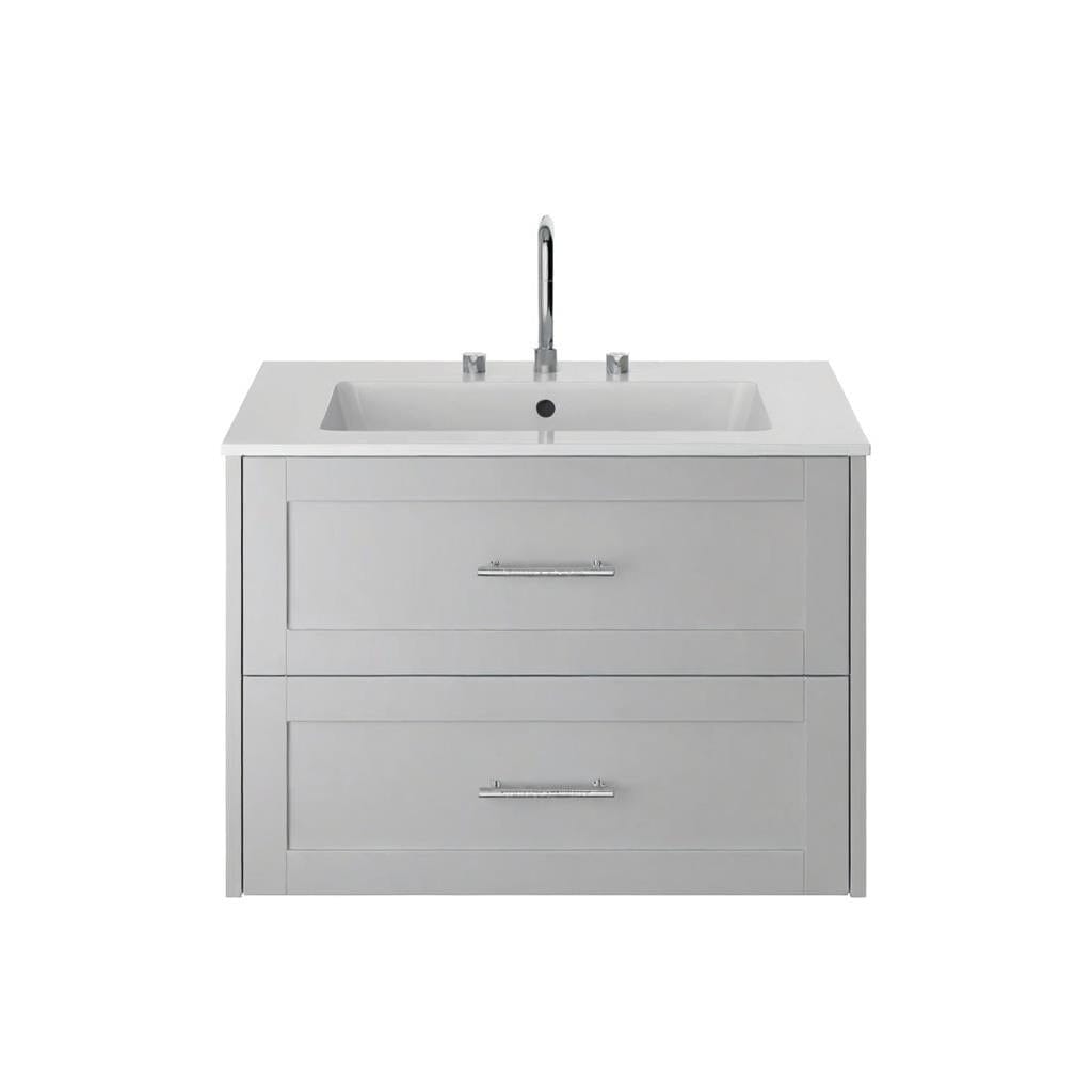 Heritage Wall Mounted Vanity Unit Dove Grey / 1 Heritage Lynton 800mm Wall Mounted Vanity Unit with Basin