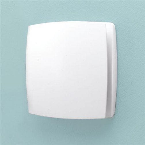 HiB Wall Mounted Fan White / Timer & Humidity Sensor HiB Breeze Wall Mounted Bathroom Fan