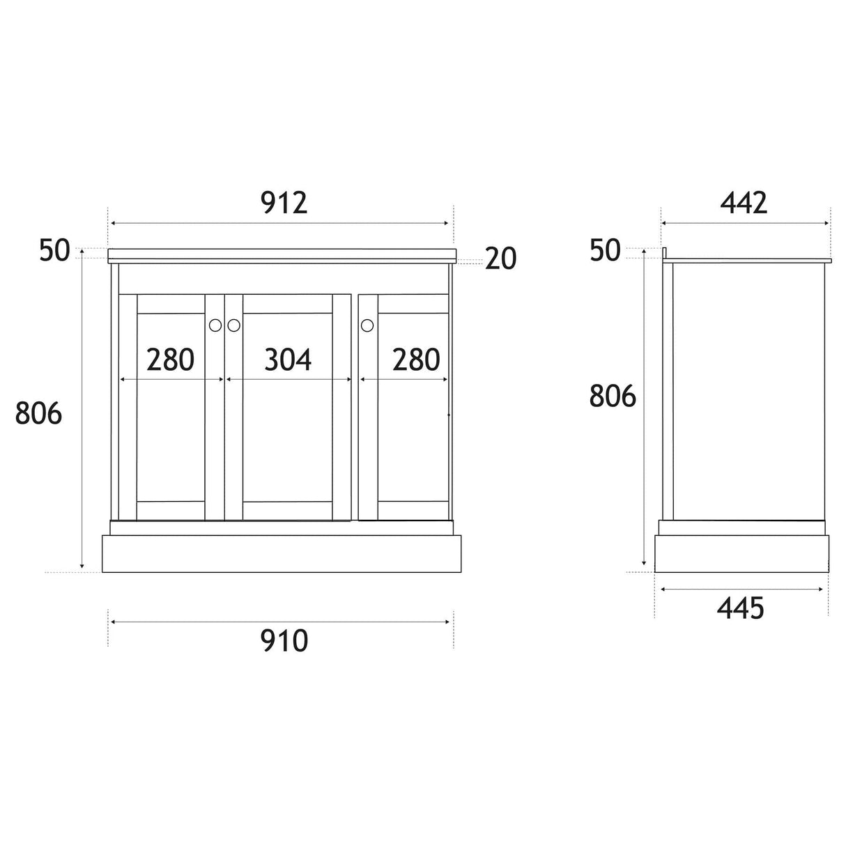 Eastbrook Floor Standing Vanity Unit Eastbrook Hardwick Traditional 900mm Floor Standing Vanity Unit with Basin