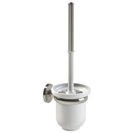 Miller Toilet Brush Polished Nickel Miller Oslo Wall Mounted Toilet Brush and Holder