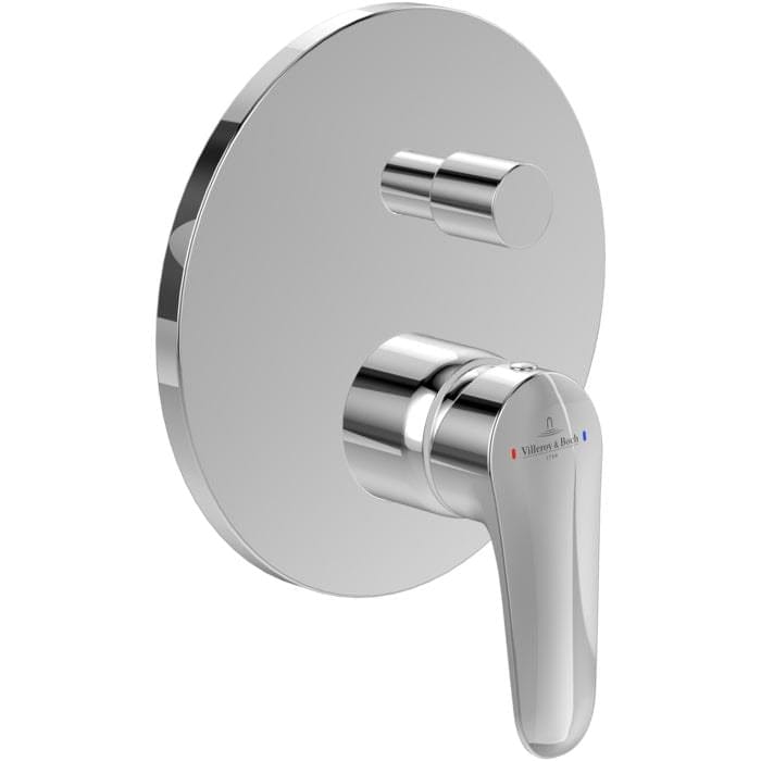 Villeroy & Boch Concealed Shower Valve Villeroy & Boch O.novo Start 2 Outlet Single Lever Trim-set in Chrome