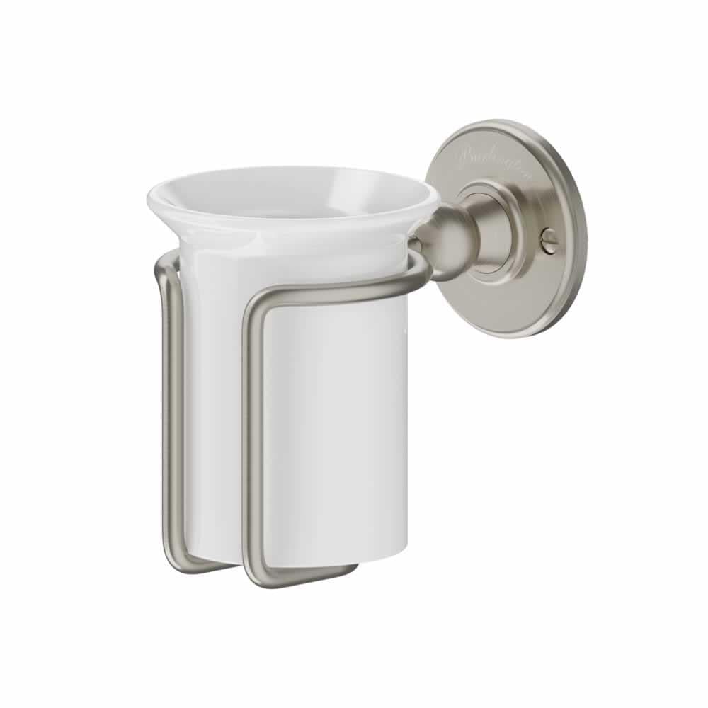 Burlington Toothbrush Holder Brushed Nickel Burlington Traditional Tumbler and Holder