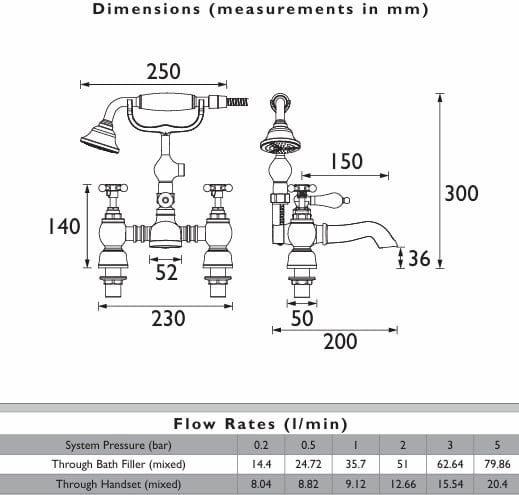 Heritage Bath Shower Mixer Heritage Trinity Bath Shower Mixer in Chrome