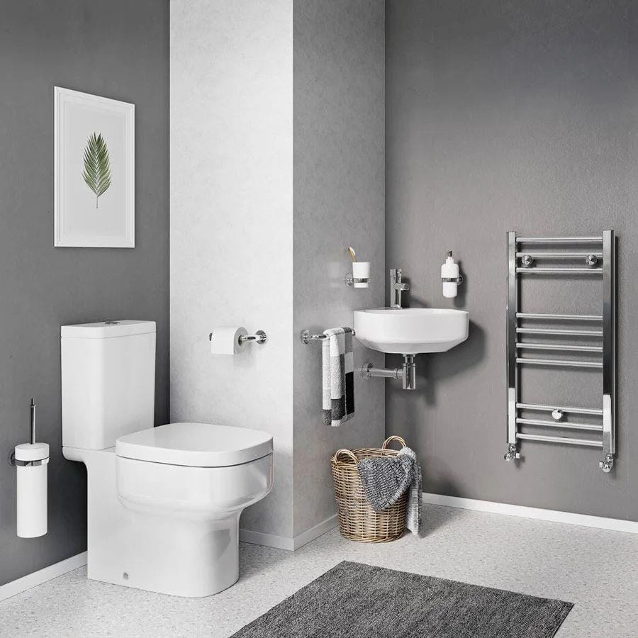 Crosswater Cloakroom Basin Crosswater Kai S Corner Cloakroom Basin with Overflow in White