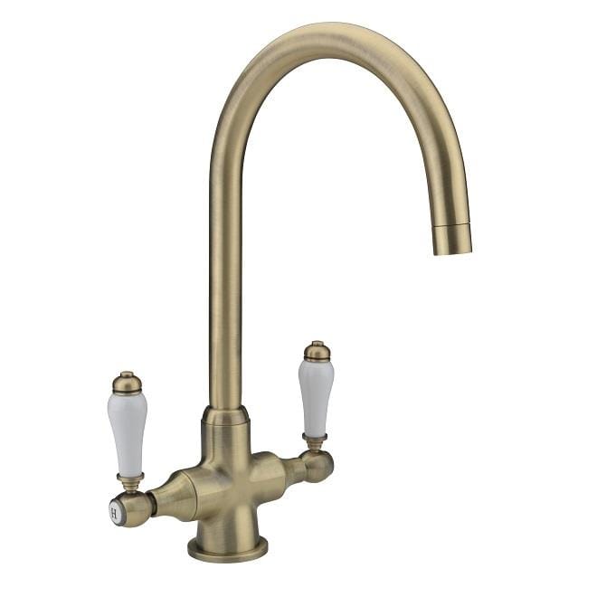 Sagittarius Kitchen Tap Brushed Brass Sagittarius Canterbury Lever Monobloc Kitchen Sink Mixer Tap