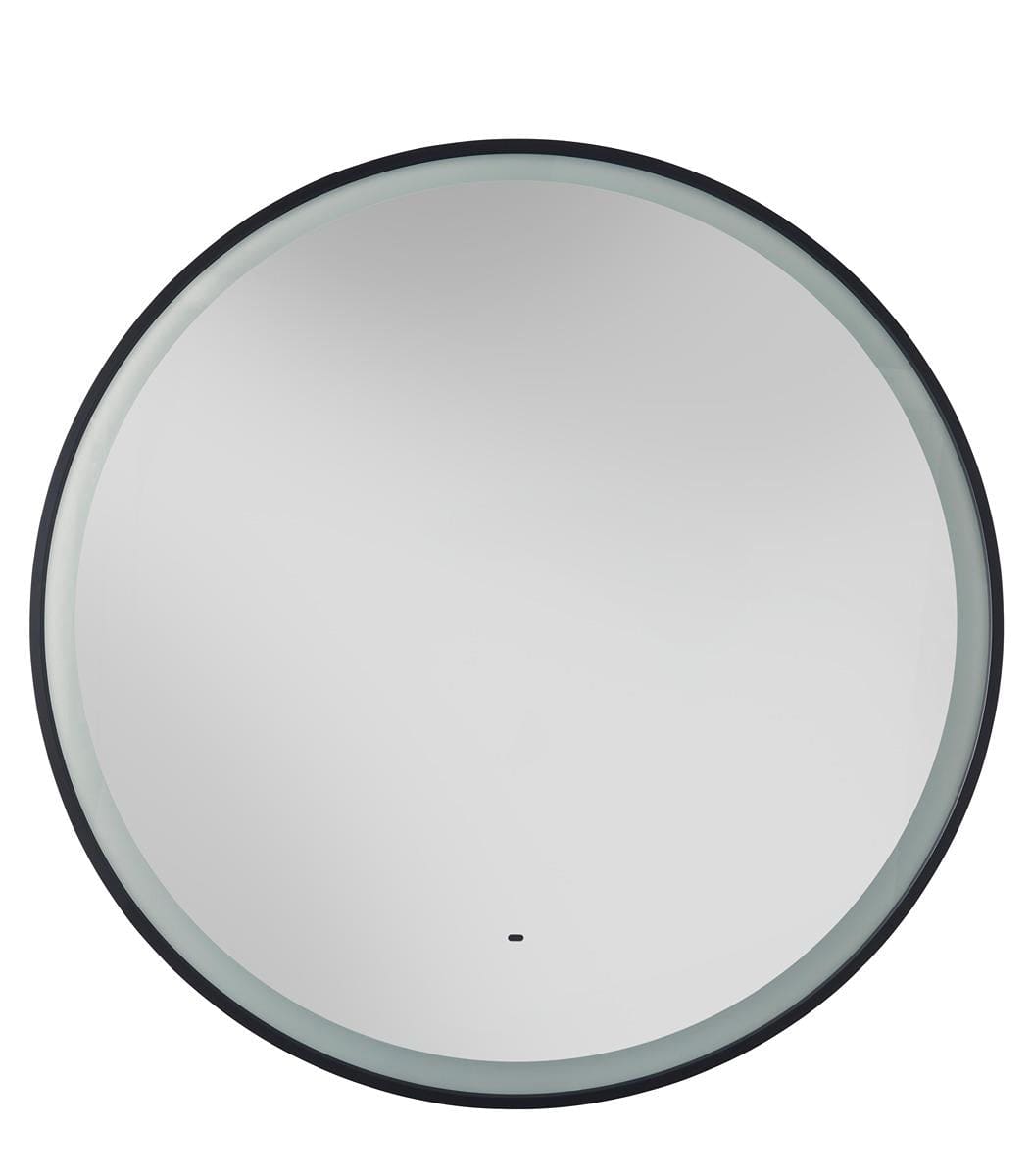 Heritage Illuminated Mirror 590mm / Black Heritage Newick Illuminated Circular Mirror with Demister