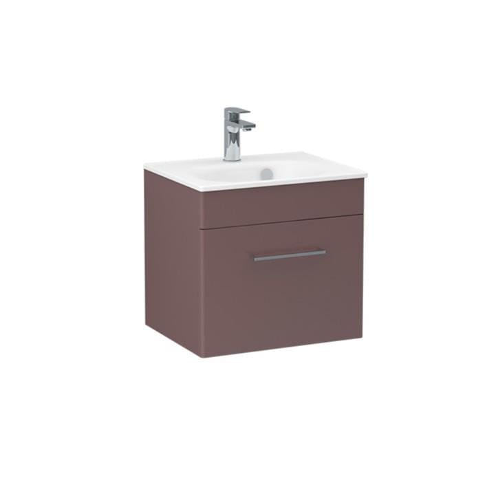 Imex Wall Mounted Vanity Unit Imex Croma Wall Mounted Single Drawer 500mm Vanity Unit with 1 Tap Hole Basin