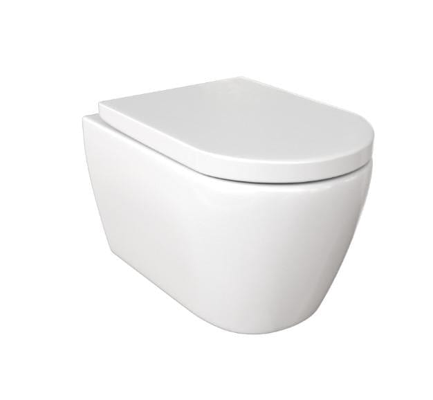 Saneux Wall Hung Toilet Saneux Uni Wall Hung Rimless Toilet with Soft Close Seat - 66076S