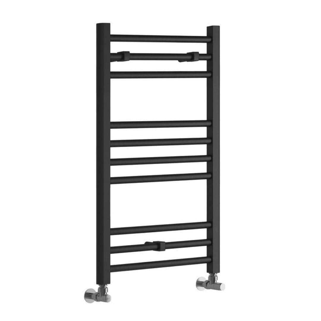 Aquarius Ladder Rail 800 x 600mm Aquarius Graph High Heat Output Straight Ladder Rail in Anthracite