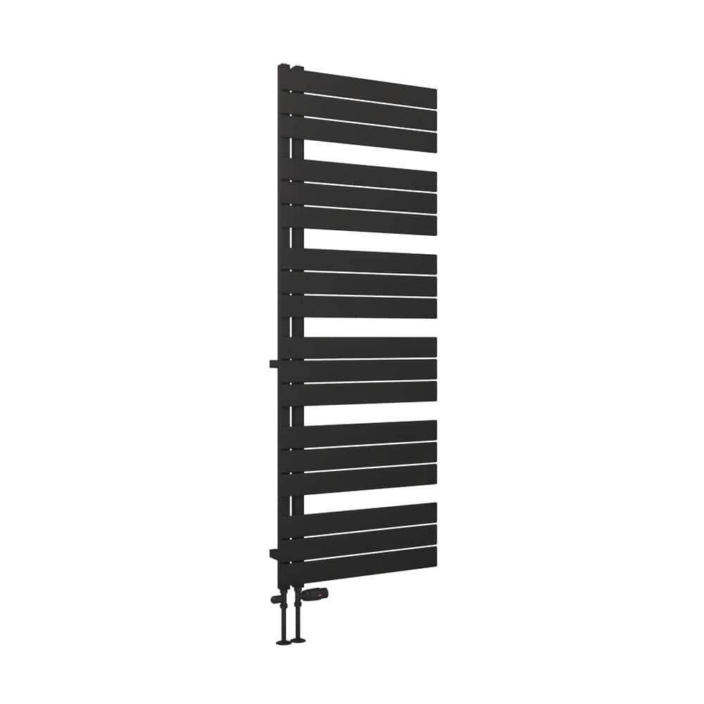 Eastbrook Designer Towel Rail Eastbrook Helmsley Straight Vertical Designer Towel Rail in Matt Black