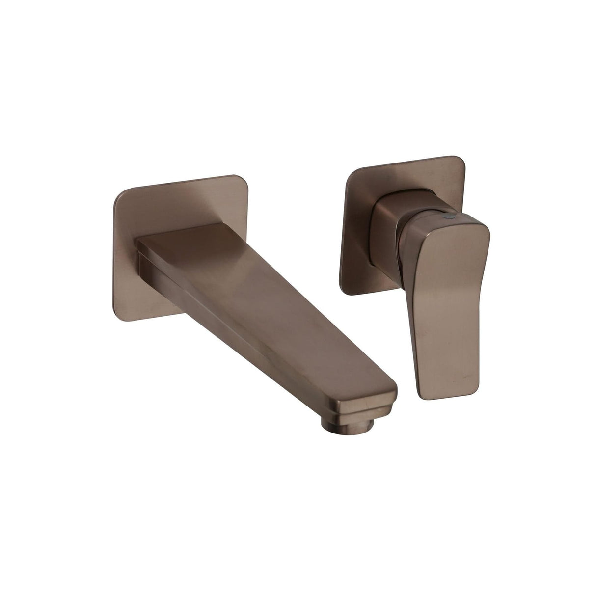 JTP Wall Mounted Basin Tap Brushed Bronze JTP HIX Single Lever Wall Mounted Basin Mixer Tap