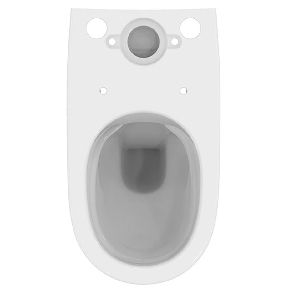 Ideal Standard Close Coupled Toilet Ideal Standard i.life O Close Coupled Rimless Toilet with HydroTwist Flush and Soft Close Seat