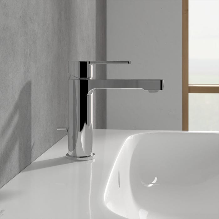 Villeroy & Boch Mono Basin Tap Villeroy & Boch Architectura Single Lever Mono Basin Mixer Tap with Pop-Up Waste in Chrome