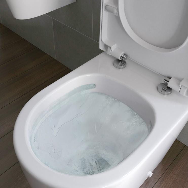 Aquarius Wall Hung Toilet Aquarius Urbano Rimless Wall Hung Toilet Pack with Frame, Flush Plate, Soft Closing Seat and Hinge Covers