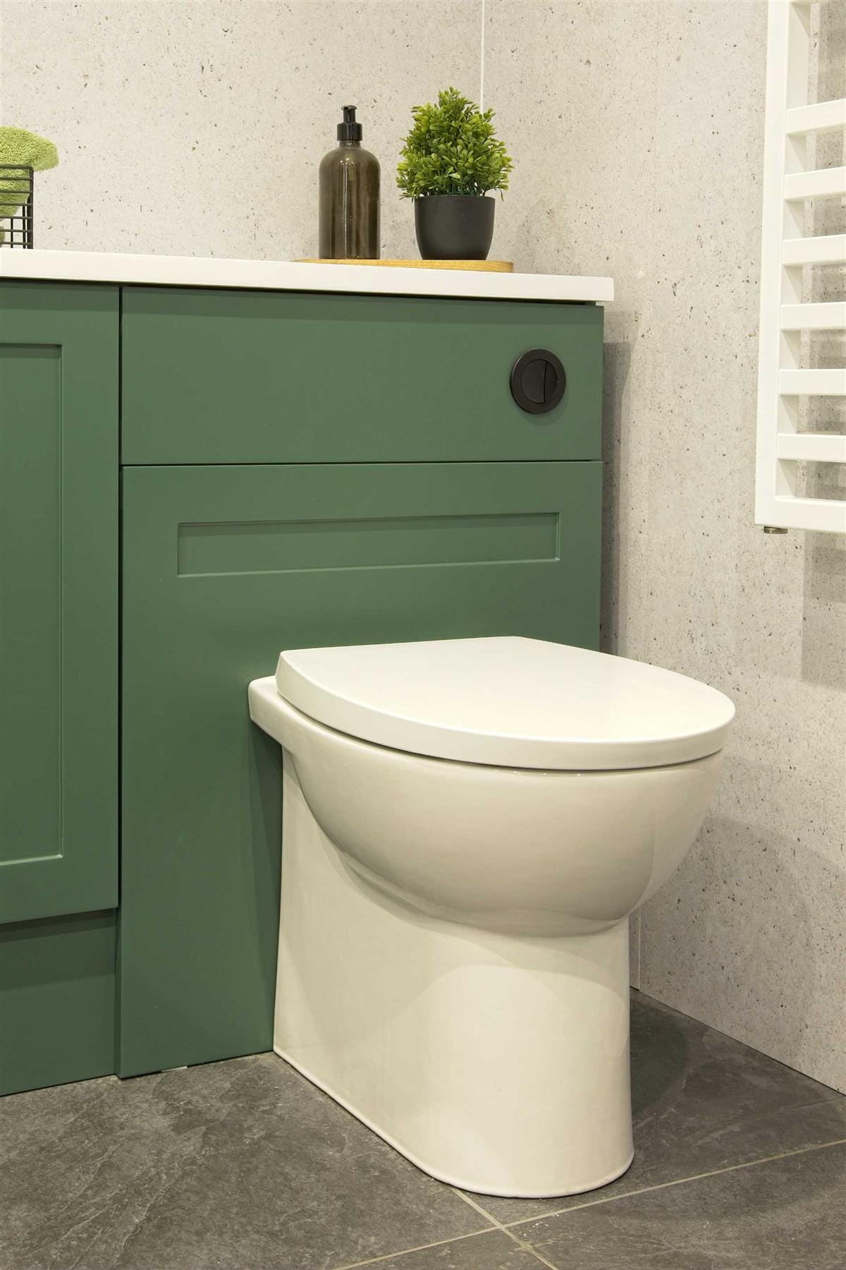 Aquarius Back To Wall Toilet Aquarius QualEco Back To Wall Rimless Toilet with Soft Close Seat