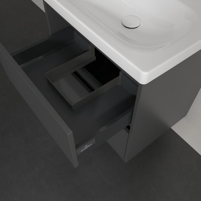 Villeroy & Boch Wall Mounted Vanity Unit Villeroy & Boch Skyla Wall Mounted 600mm Two Drawer Vanity Unit with Basin