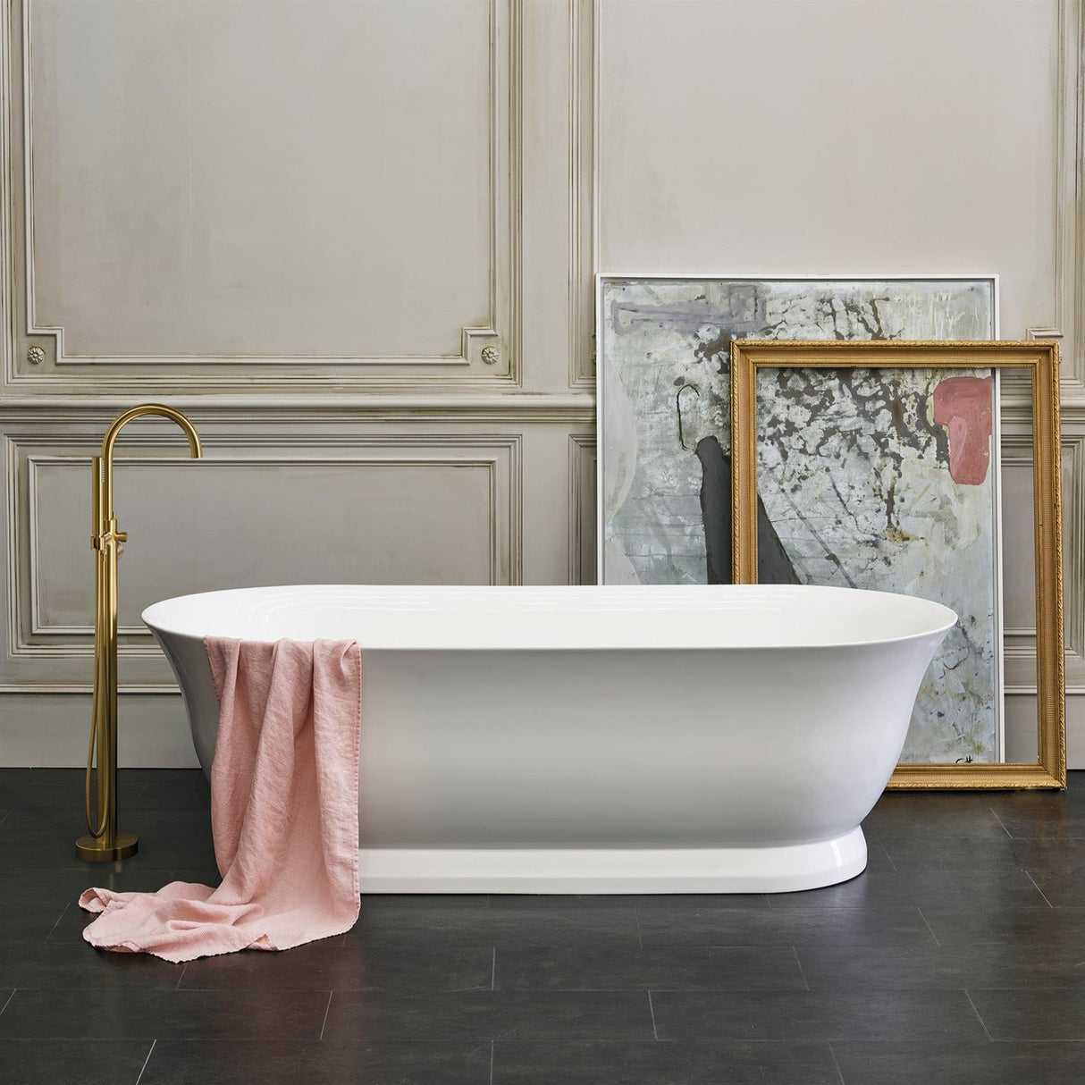 Burlington Modern Freestanding Bath Burlington Florenza Freestanding Bath in Gloss White