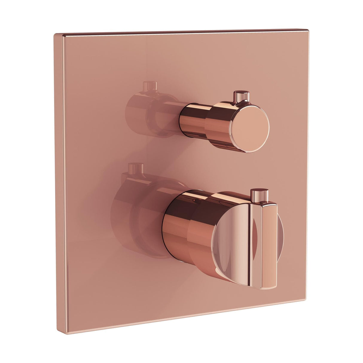 VitrA Concealed Shower Valve Soft Copper VitrA Suit Thermostatic 1-Way Shower Mixer Control Plate
