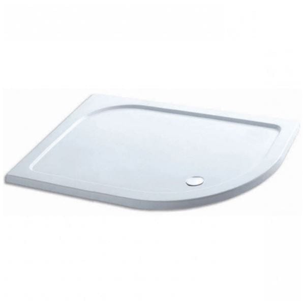 Eastbrook Quadrant Shower Tray 900 x 760mm / Right Handed Eastbrook Volente Stone Resin 40mm Offset Quadrant Shower Tray