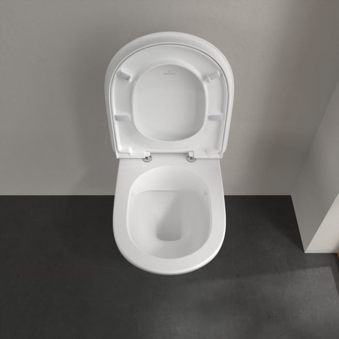 Villeroy & Boch Toilet Seat Villeroy & Boch ViCare Soft Closing, Quick Release Toilet Seat in White Alpin
