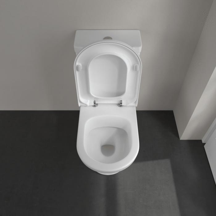 Villeroy & Boch Close Coupled Toilet Villeroy & Boch Hommage Traditional Close Coupled Toilet with Seat