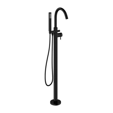Crosswater Freestanding Bath Filler Matt Black Crosswater MPRO Floor Standing Bath Shower Mixer