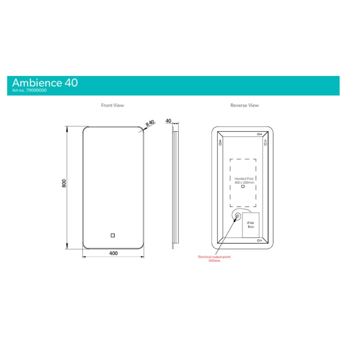 hib. Illuminated Mirror hib. Ambience LED Illuminated Mirror