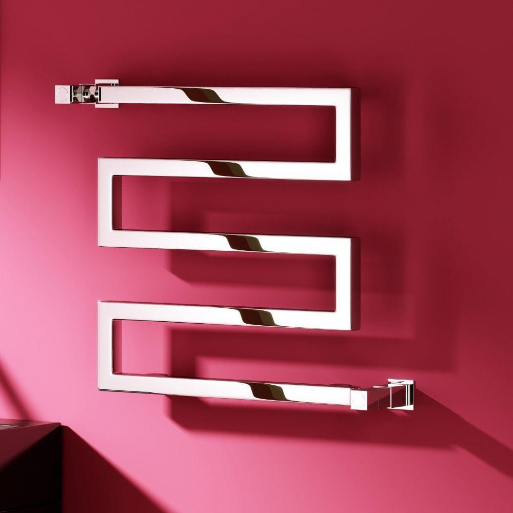 Reina Designer Towel Radiator Reina Serpe S-Shaped Central Heating Towel Radiator