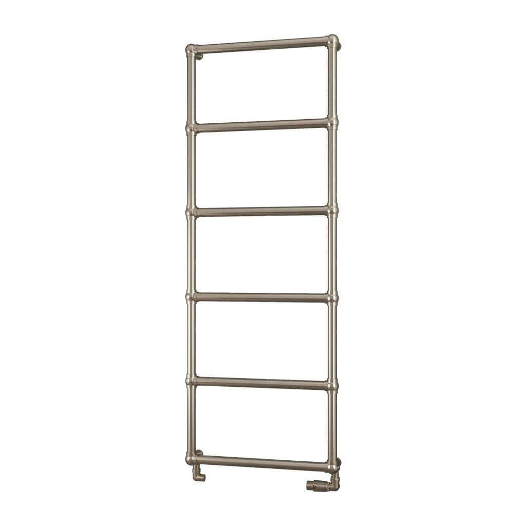 Eastbrook Traditional Towel Rail 1550 x 600 / Central Heating Eastbrook Stour Vertical Traditional Heated Towel Rail in Brushed Brass