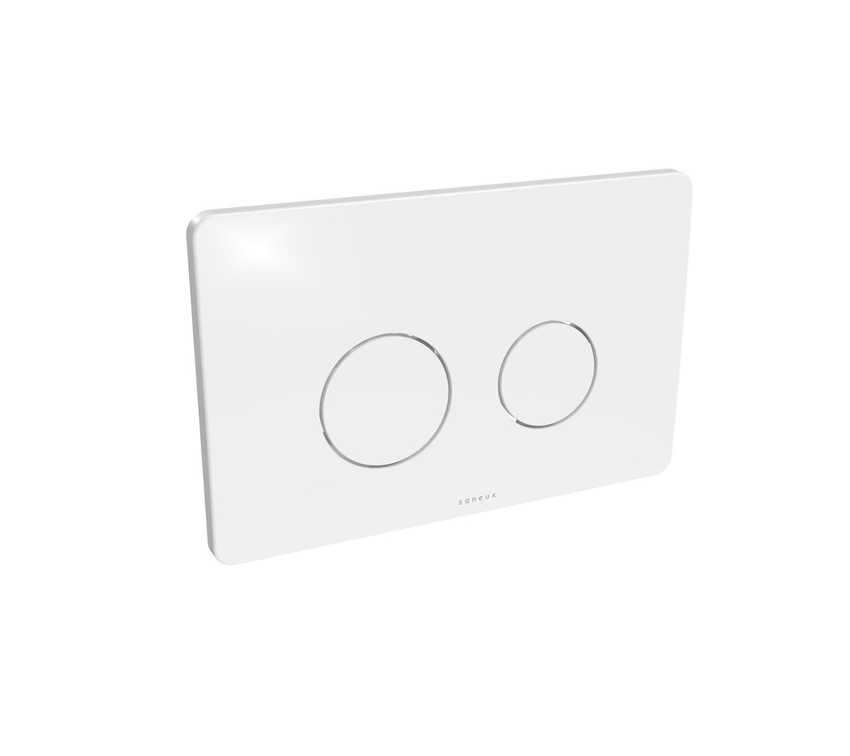 Saneux Flush Plate Gloss White Saneux FLUSHE 2.0 Dot Flush Plate