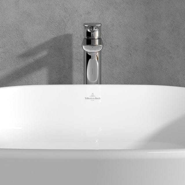 Villeroy & Boch Mono Basin Tap Villeroy & Boch O.Novo Tall Single Lever Basin Mixer Tap with Waste in Chrome