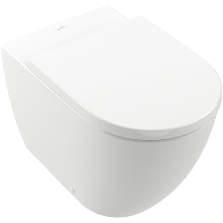 Villeroy & Boch Back to Wall Toilet Villeroy & Boch Subway 3.0 Rimless Back to Wall Toilet with Soft Close Seat