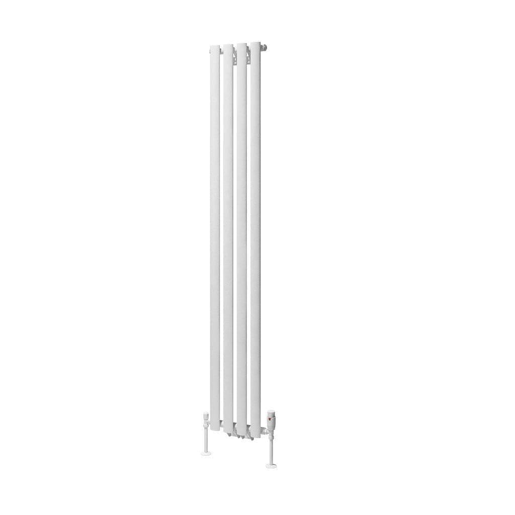 Eastbrook Designer Towel Radiator Eastbrook Tunstall Straight Vertical Designer Radiator in Matt White