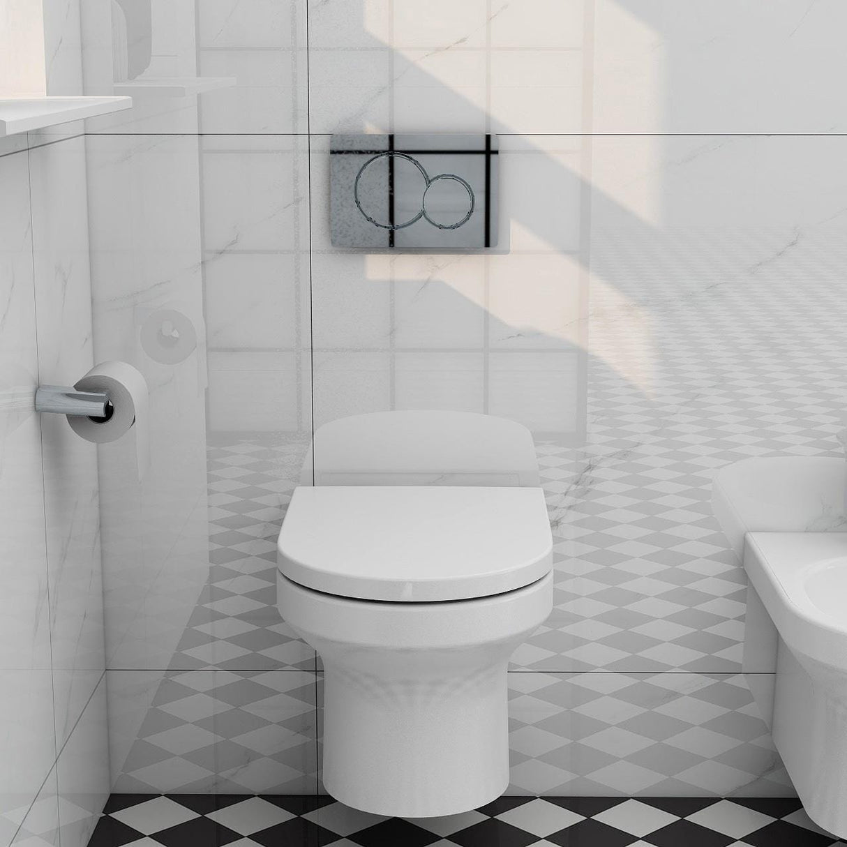 Imex Wall Hung Toilet Imex Alma Rimless Wall Hung Toilet with Soft Close Seat