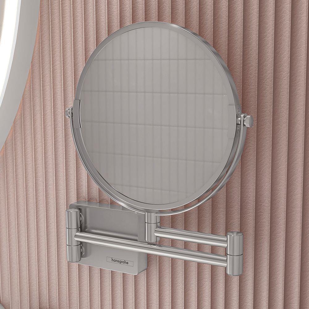 Hansgrohe Cosmetic and Shaving Mirror Chrome Hansgrohe Addstoris Shaving Mirror
