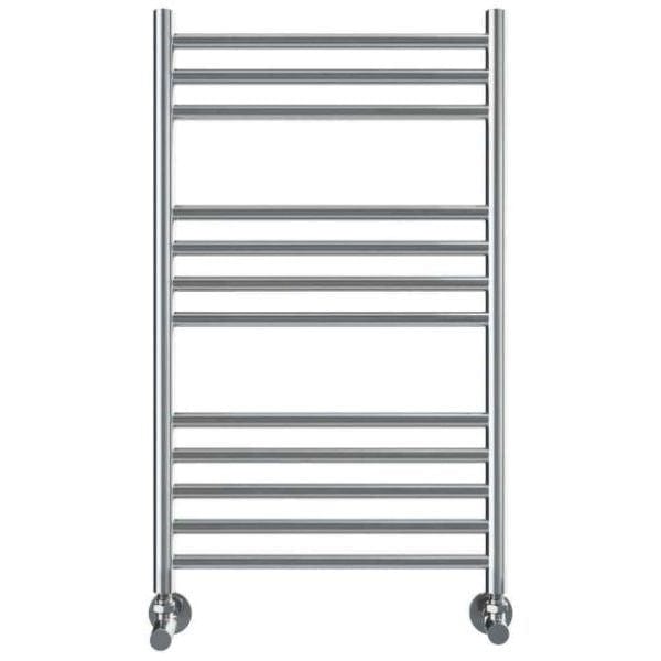 Vogue Ladder Rail 800 x 500 / Central Heating Vogue Chube Straight Ladder Rail in Polished Stainless Steel