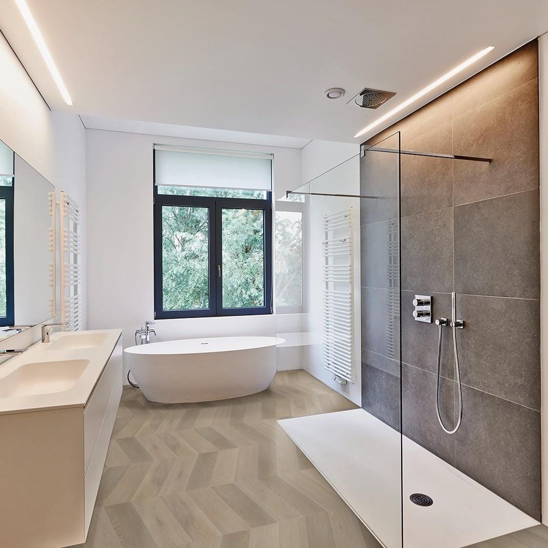 Multipanel Click Flooring Multipanel Click Drop 2.29M² Interlocking Geometric Vinyl Chevron Flooring - Como