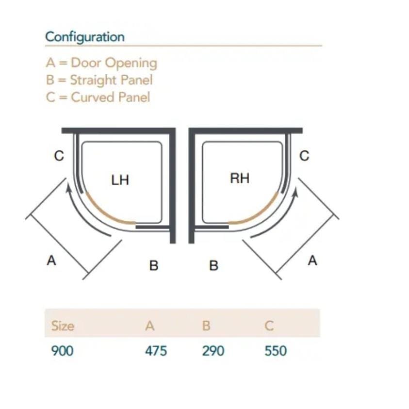 Merlyn Quadrant Shower Enclosure Merlyn Ionic Essence Frameless 8mm 1 Door Quadrant Shower Enclosure