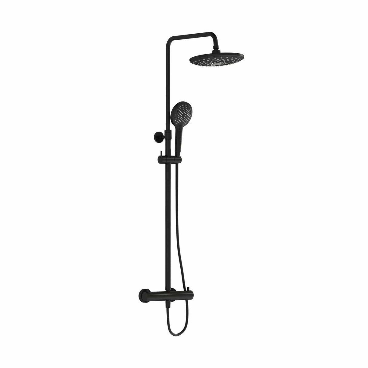 VitrA Exposed Shower Set VitrA Aquaheat Bliss Exposed Thermostatic Shower Valve Set with Adjustable Riser Shower Head and Handset
